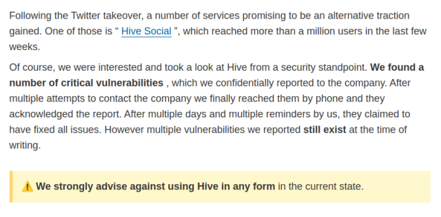 A report going over multiple vulnerabilities 