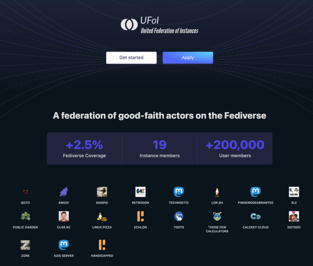 a screencap of the UFOI landing page from last night, featuring a list of 19 instances referenced above.