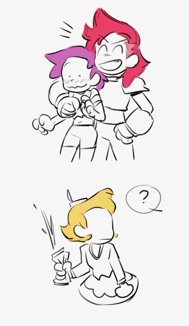 Enid & Red Action being doing gay thing