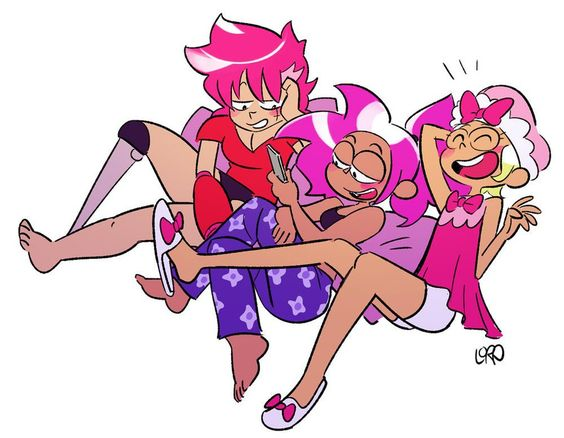 
Enid & Red Action & Elodie being doing gay thing