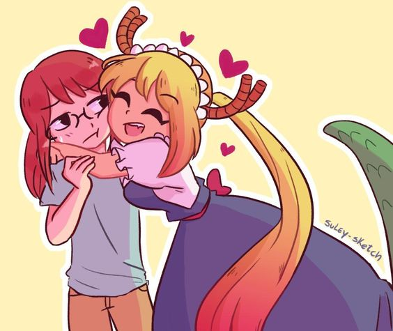 Tohru & Kobayashi being doing gay thing