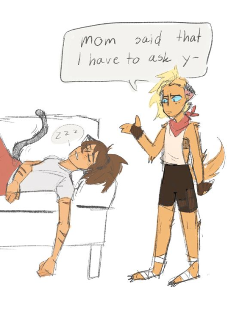 Catra and Adora being doing gay thing