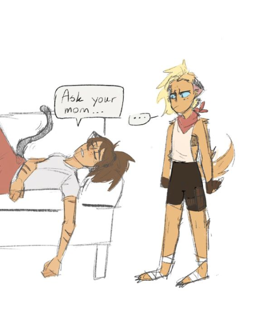 Catra and Adora being doing gay thing