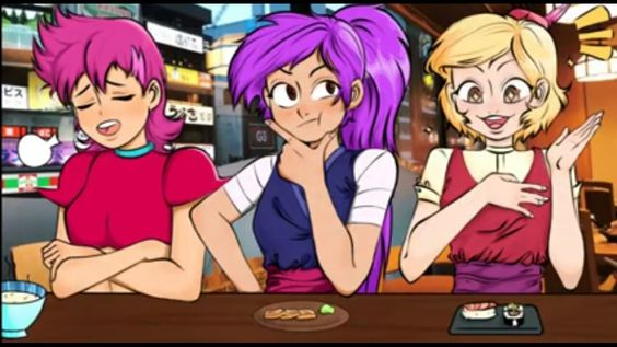 Enid & Red Action & Elodie being doing gay thing
