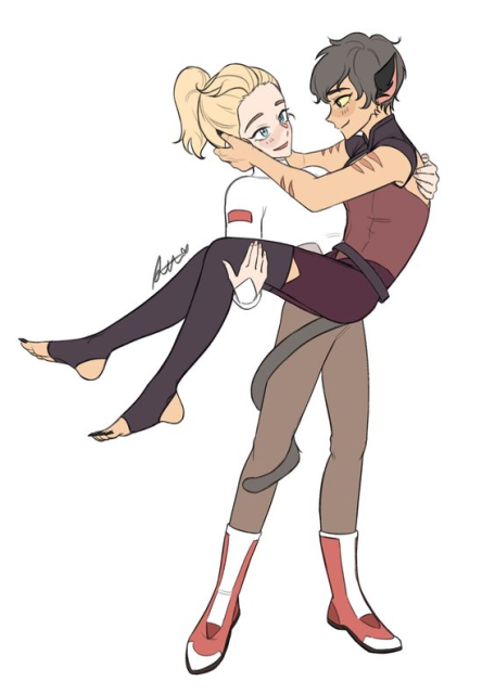 Catra and Adora being doing gay thing
