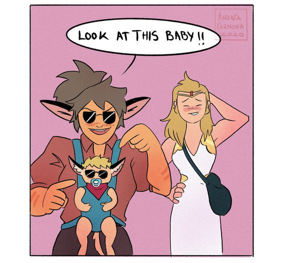 Catra and Adora being doing gay thing