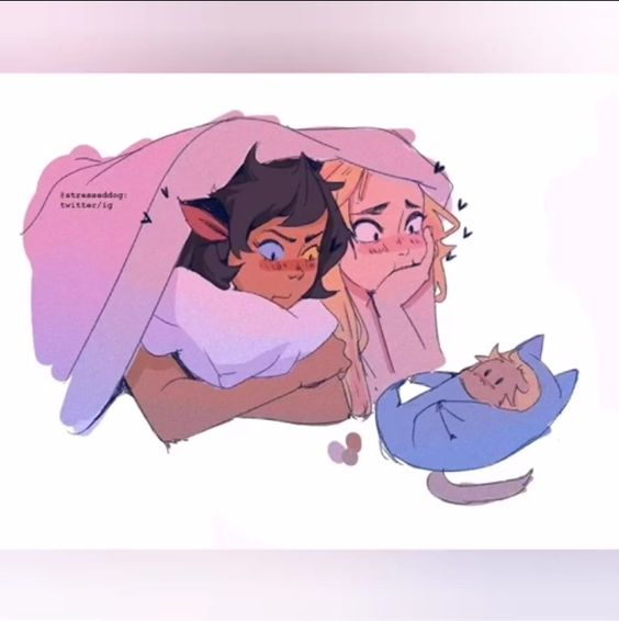 Catra and Adora being doing gay thing
