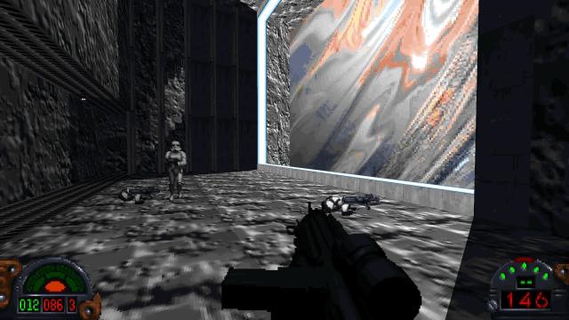 Taking down some storm troopers in Dark Forces