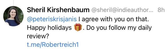 Mastodon post impersonating me.