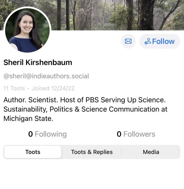 Mastodon post impersonating me.