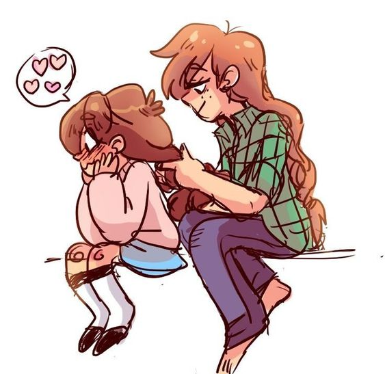 Mabel and Wendy being doing gay thing