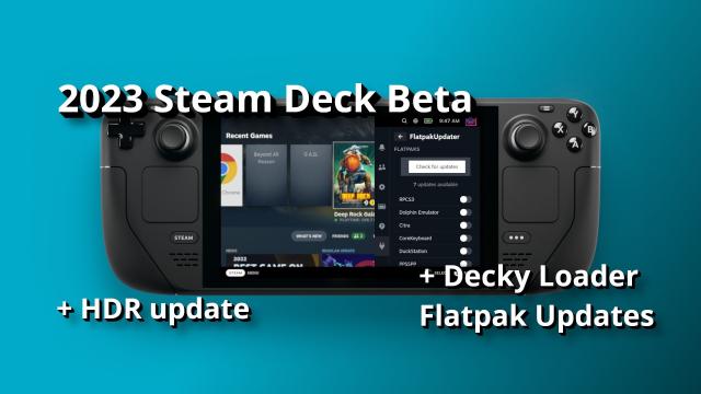 steam deck image showing the flatpak updater