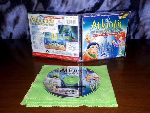 A shot of Atlantis Underwater City CD and the case