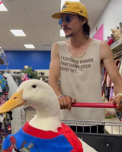 guy and duck