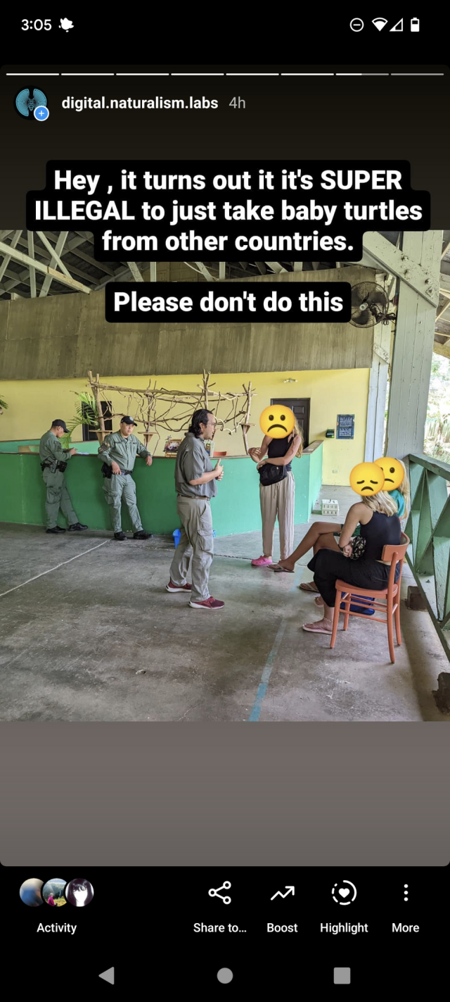 Animal rescue talking to the sailors with the ecological police 