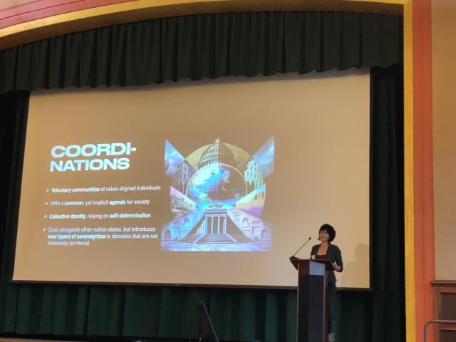 A lecture slide headlined "coordi-nations"