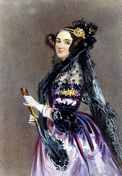 Watercolour portrait of Ada King, Countess of Lovelace, circa 1840, possibly by Alfred Edward Chalon.
