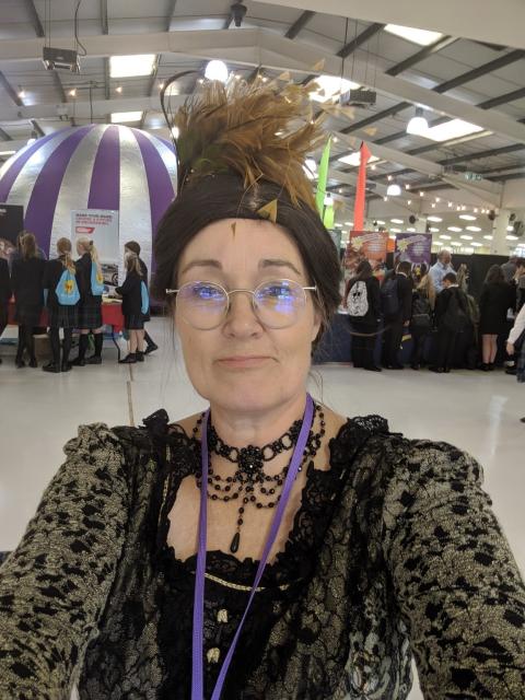 The author dressed as Ada Lovelace