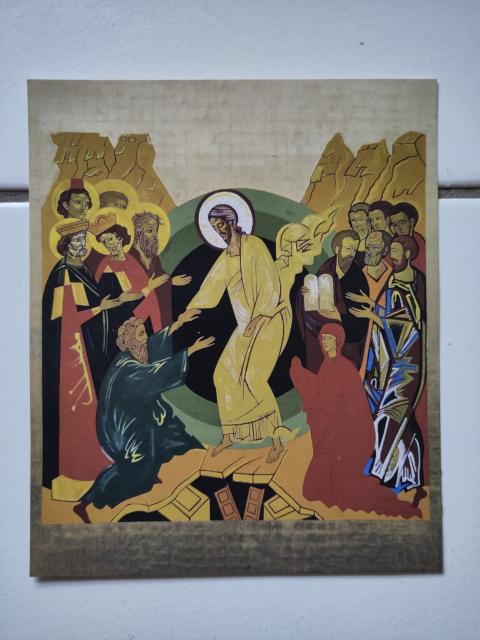 Icon representing the Christian story of the Harrowing of Hell