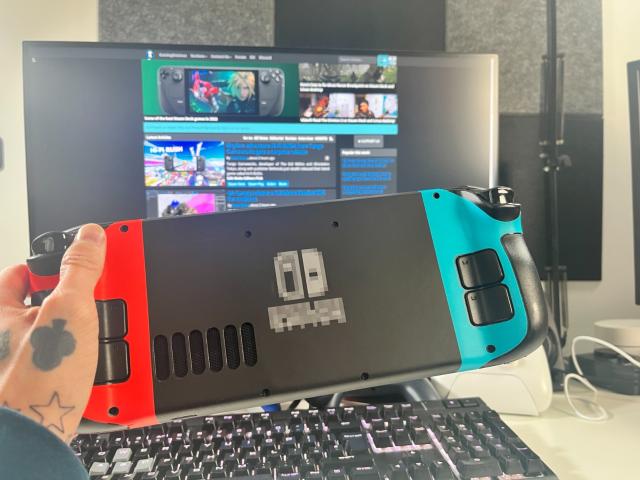 SwitchDeck Steam Deck skin from dbrand back