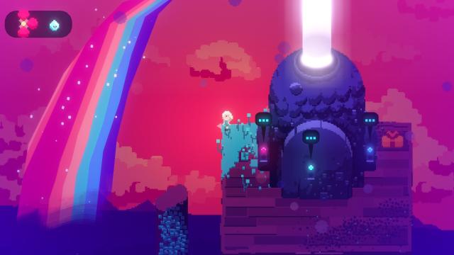 Lila's Sky Ark screenshot showing a mighty rainbow