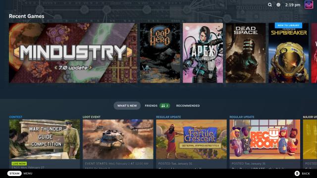 Steam New Big Picture Mode