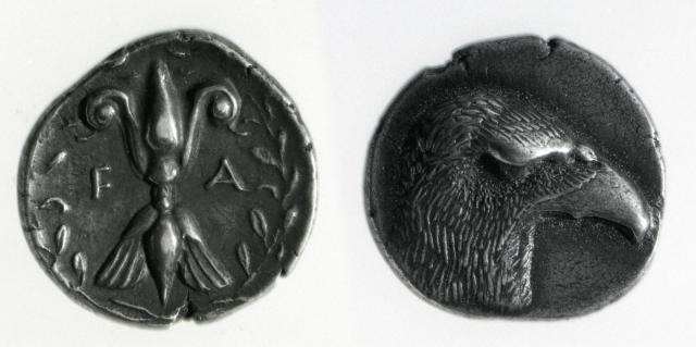 Symbol of the Thunderbolt from Ancient Elis, Greece (pre) 471 BCE. Perhaps the origin of the Fleur-de-lis, The Flower of Elis?