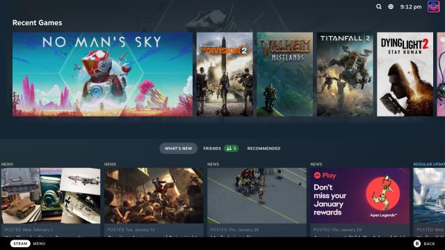 New Big Picture Mode - Steam Desktop