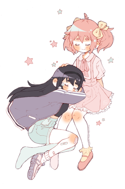 Homera & Madoka being doing gay thing