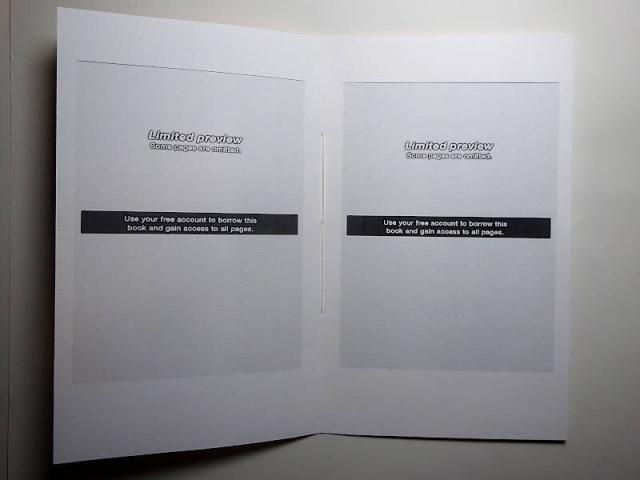 the same message is printed on every page of the book