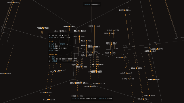 Screenshot of a stylized, fictional star chart rendered in doldrusidus.