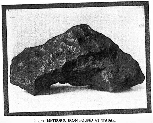 Figures from "The Empty Quarter," by John Philby (1933).

https://archive.org/details/TheEmptyQuarter

More images of the meteorites found at the Wabar Crater in the links below.