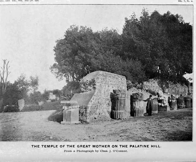 1901 Photo of Temple Remains in "The Great Mother of the Gods" by Showerman, Grant, 1870-1935.