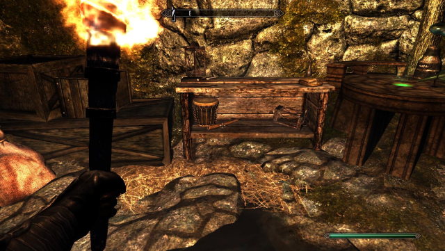 A table in video game Skyrim.