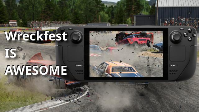 Wreckfest is awesome - Steam Deck