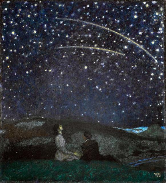 "Sternschnuppen" by Franz Stuck. (1912)

Franz Stuck, Public domain, via Wikimedia Commons.