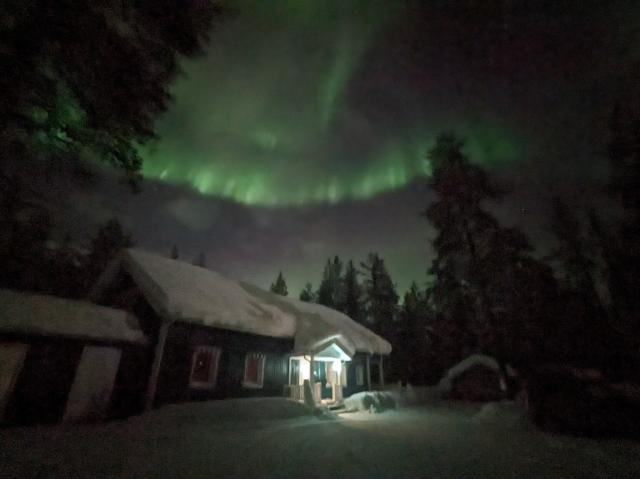 Northern lights over our house.