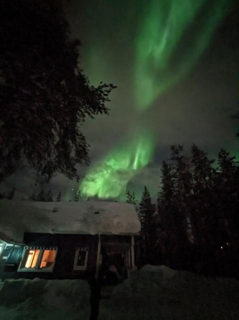 Northern lights above our house.