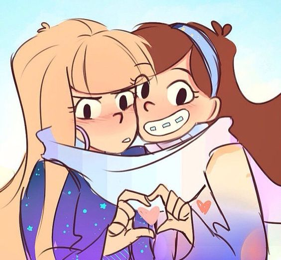 Mabel and Pacifica being doing gay thing