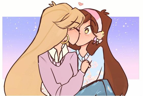 Mabel and Pacifica being doing gay thing