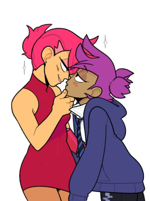 Enid & Red Action being doing gay thing