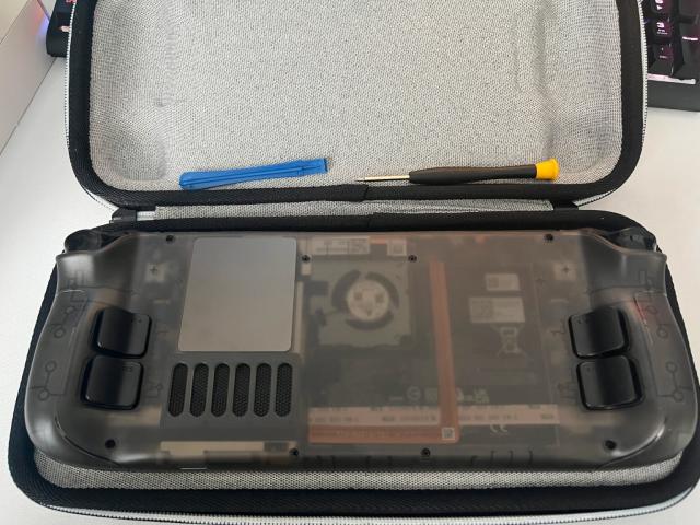 Steam Deck clear backplate