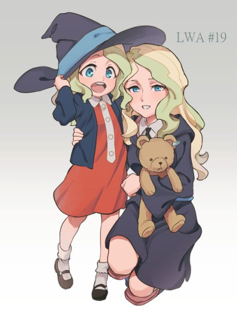 Akko & Diana  being doing gay thing