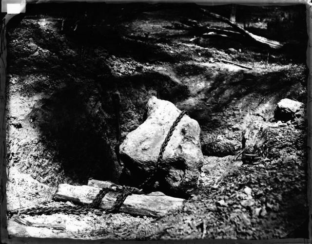 Cranbourne meteorite No. 1 known as the Bruce Meteorite (photograph held by State Library of Victoria, accession no. H36595)

Photographer: Richard Daintree, State Library of Victoria, Public Domain (Licensed as Public Domain Mark).